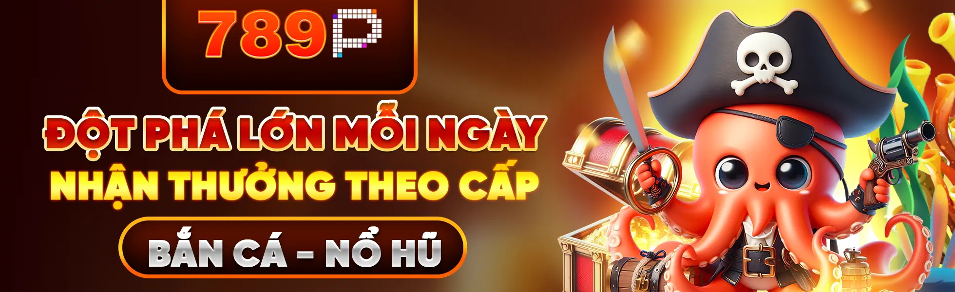 Banner 789P đột phá theo cấp cùng bắn cá và slot game 789p